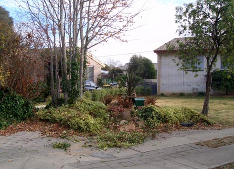Drvieway before letterbox