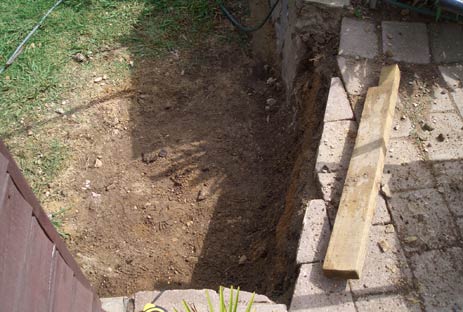 Old steps gone