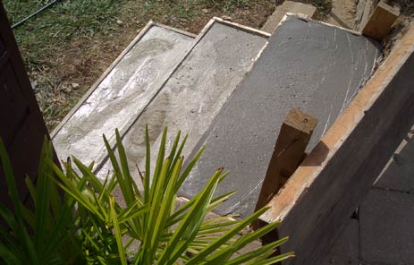 Concreted in